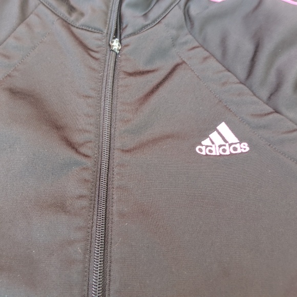 Adidas‎ zip hoodie sweatshirt womens small S coat j - Picture 3 of 6